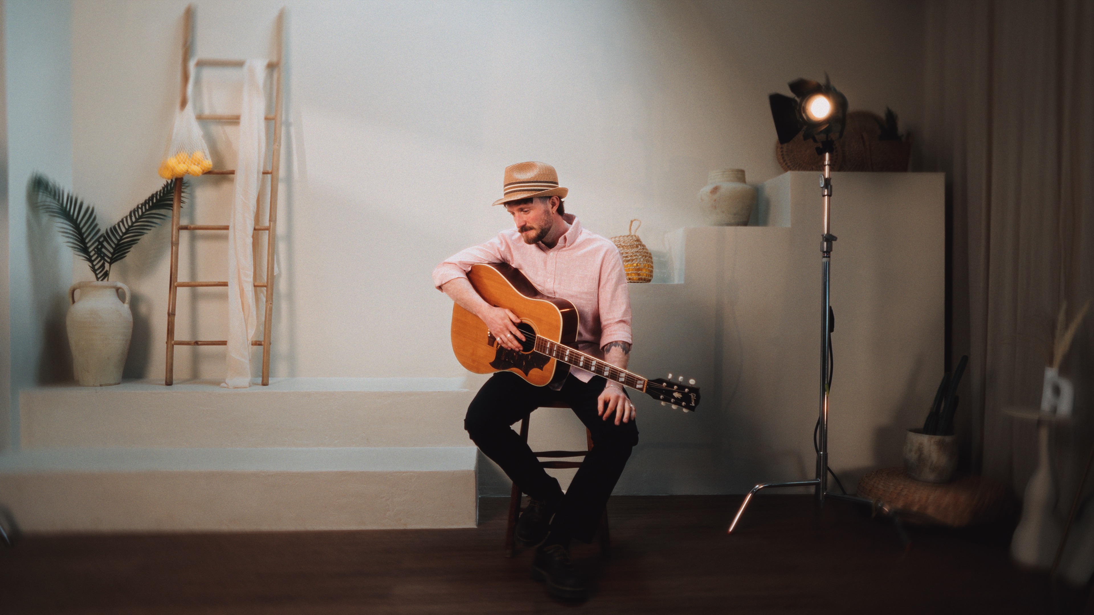 Jonny Ball performing live acoustic guitar